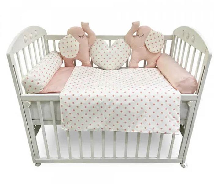 Kidzz Posteljina 10 djelova slonče, Bijela