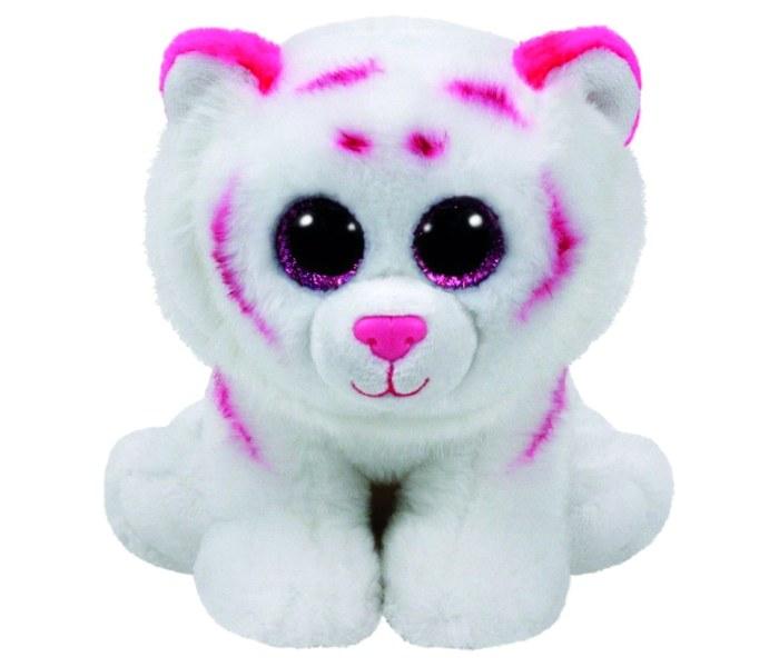 TY Plišana igračka tigar Beanie Babies Tabor roze-bijela