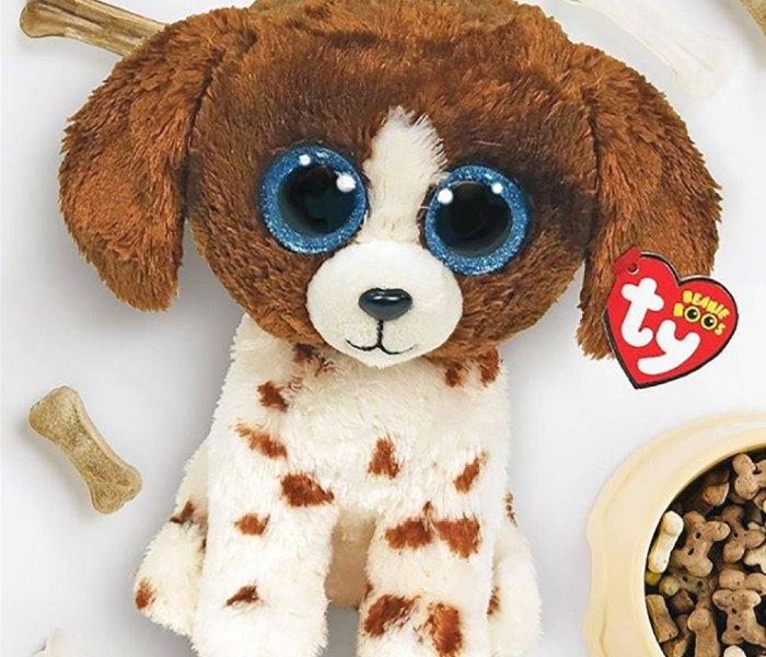 BOOS MUDDLES, 15 cm - smeđe/bijeli pas