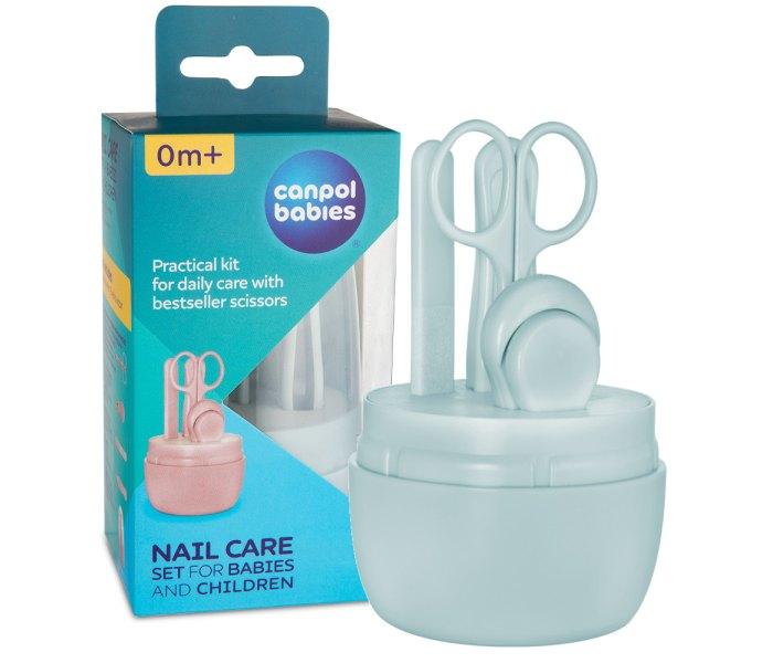 CANPOL BABIES set za njegu noktiju za bebe plave boje