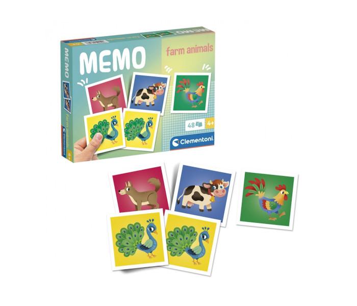 Clementoni Igračka memo pocket Noli farm animals, Šarena
