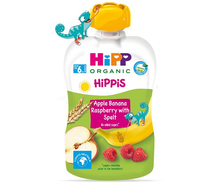 HIPP Mera od celog zrna jabuka banana malina, 100 gr