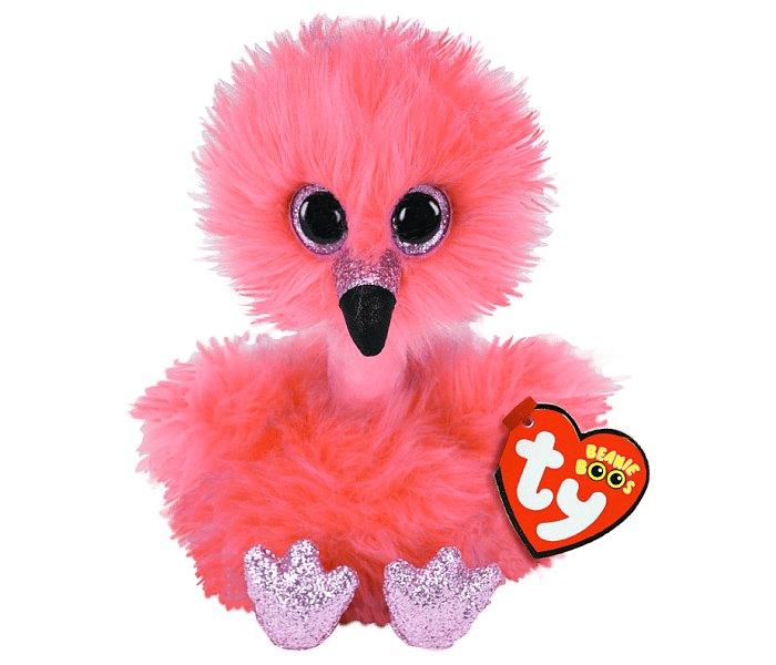 Ty plis Igračka plišana flamingo, 24cm,Roze