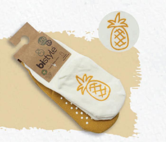BiStyle Čarapice za bebu, neklizajuće 2 komada, Oker
