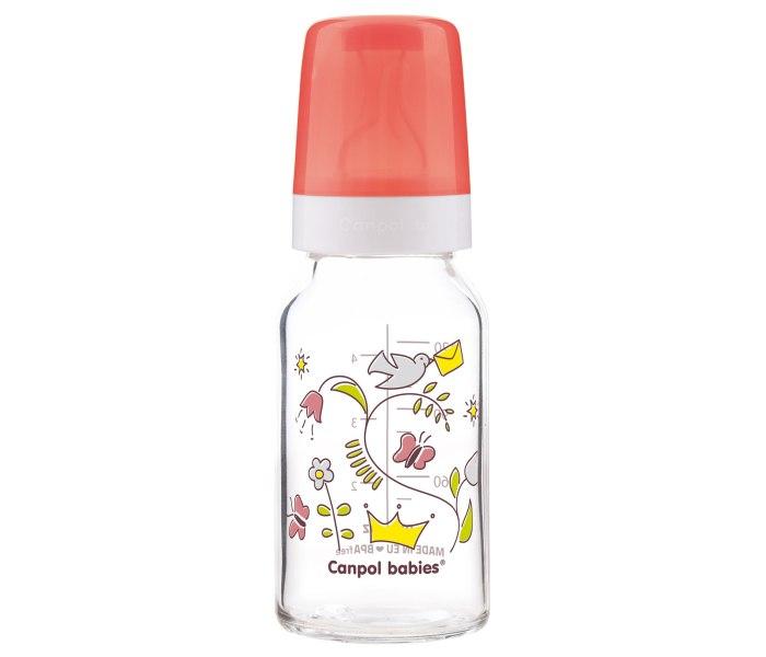 Canpol Staklena flašica, 120ml,3mj+, Zelena