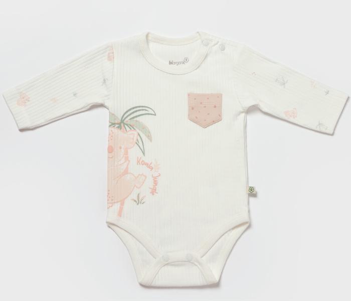 BiOrganic Bodi dugi rukav, Rozi