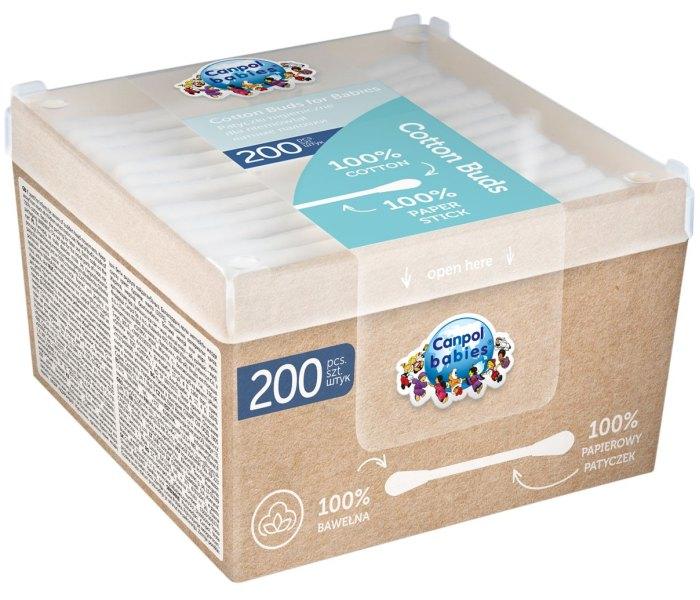 Canpol Štapići sa higijenskom vatom, 200komada