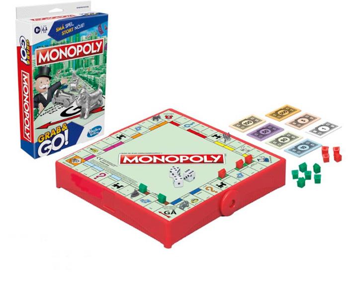 Hasbro Društvena igra monopol grab and go, Šarena