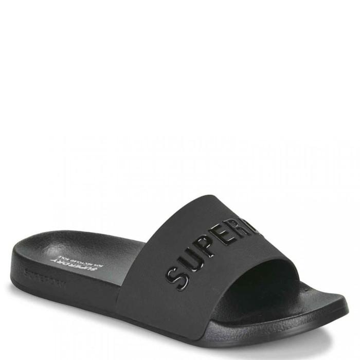 Superdry Slippers Papuče Ženske, Crna