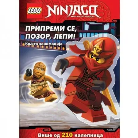 Lego Ninjago Knjiga Zanimacija 210 Crvena