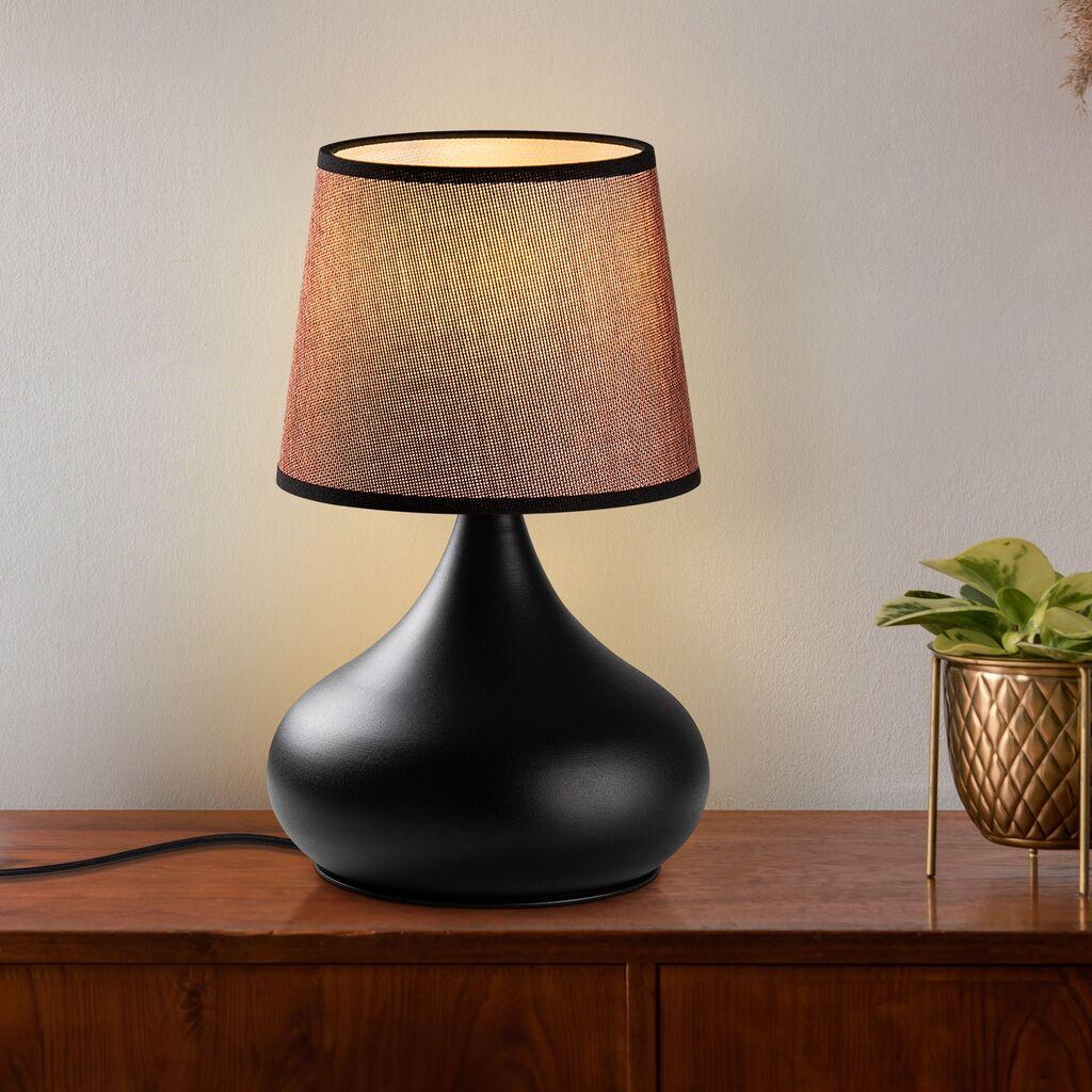 Opviq Stona lampa Bulbe-15461, Crno-smeđa