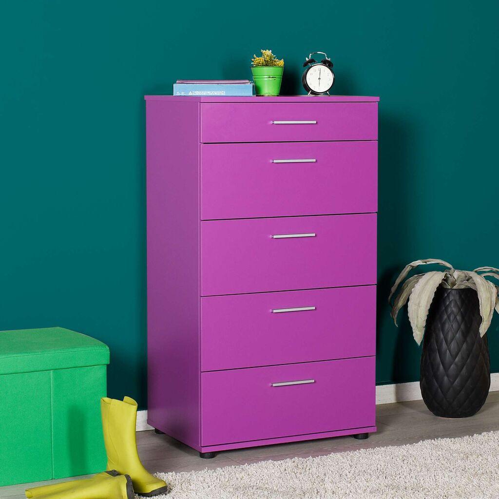 Hanah Home komoda Trendline, 68x108x44 cm, ljubičasta