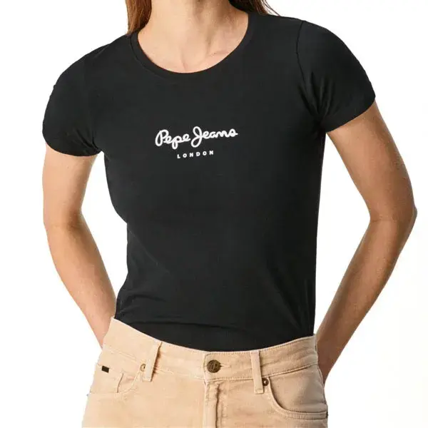 Pepe Jeans ženska majica kratkih rukava, crna