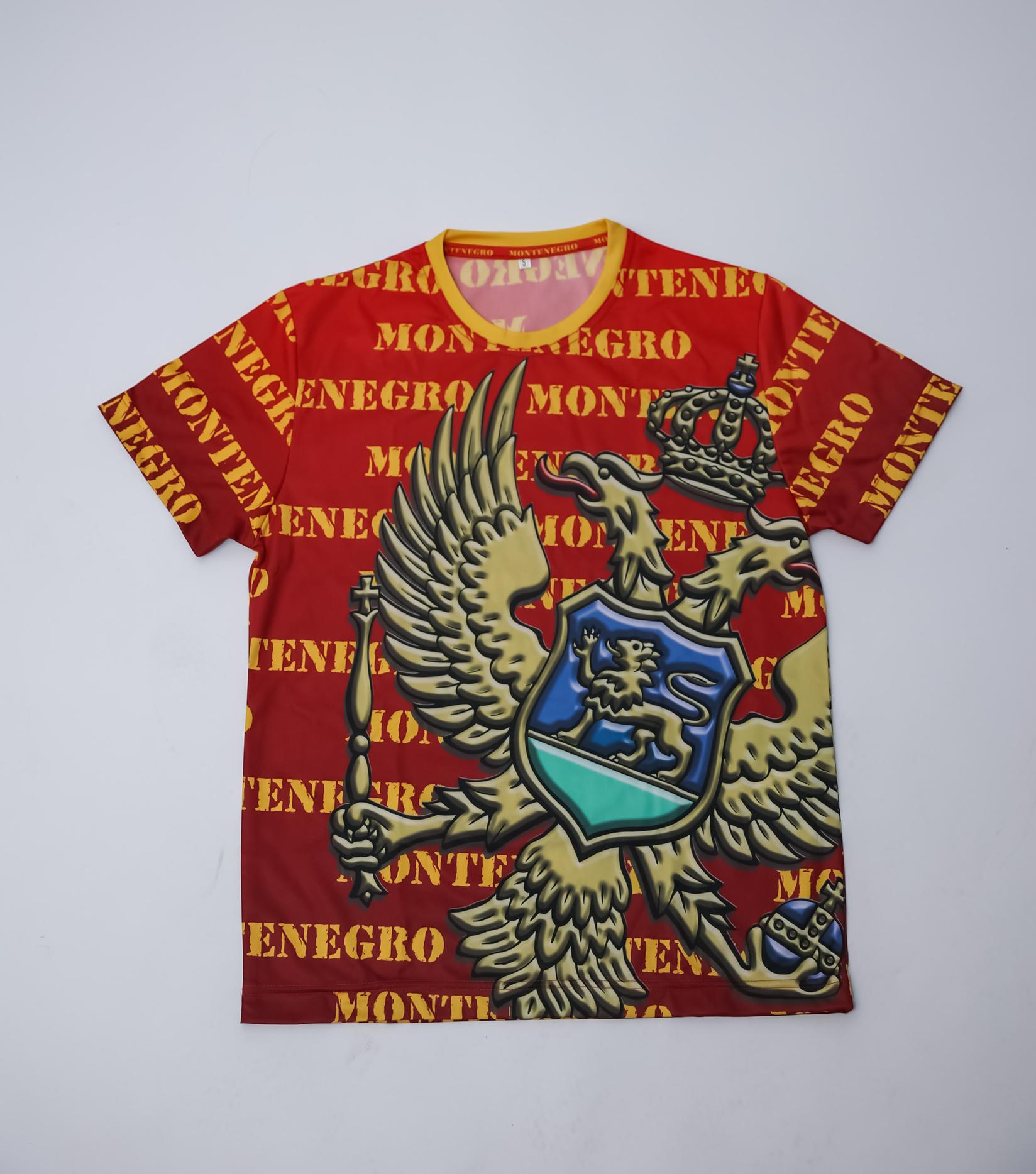 Montenegro Majica, Unisex, Crvena