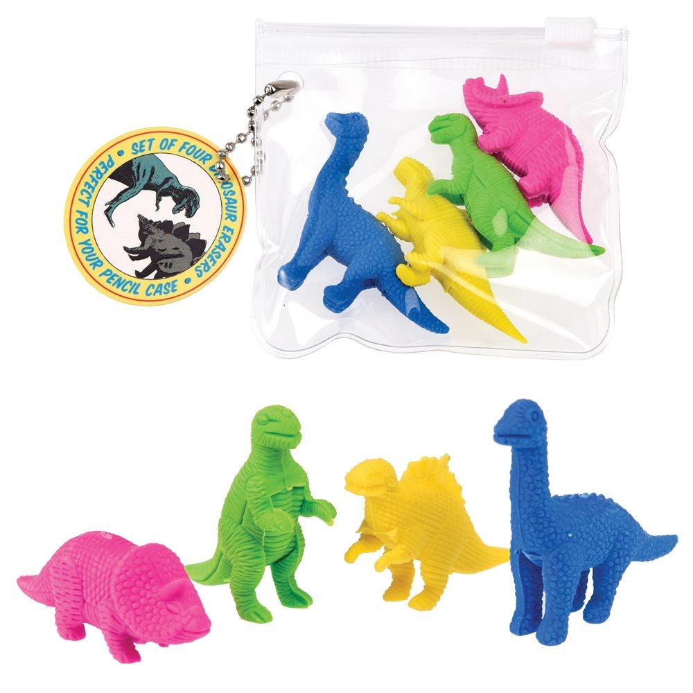 Rex Gumice Set 4 Dinosaur