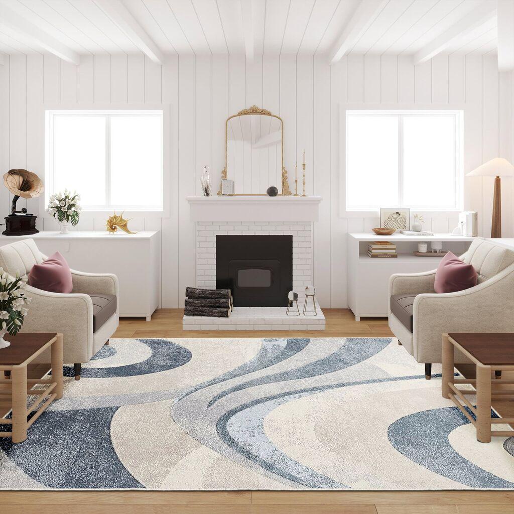Conceptum Hypnose tepih Woopamuk275 100 x 300cm, plavi