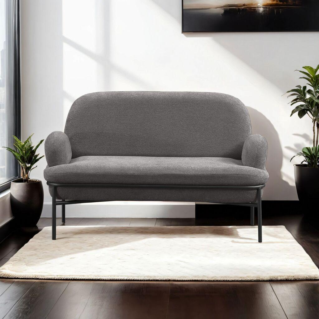 Atelier del Sofa Dvosjed Aster, 140 x 80 x 53 cm, Siva
