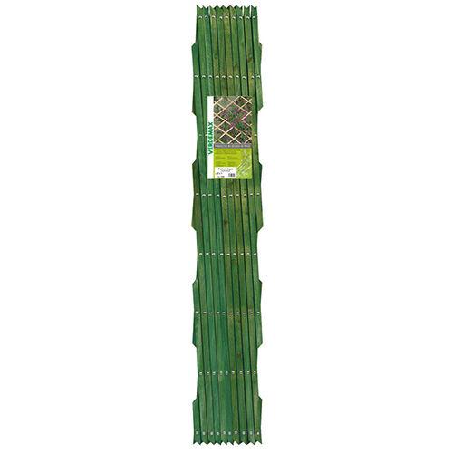 Verdemax Drvena ograda Špalir Natural, Sa klinovima, 3x1 m, Zelena