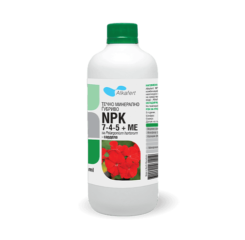 Alkafert Tečno mineralno đubrivo Npk 7-4-5+Me, 500ml