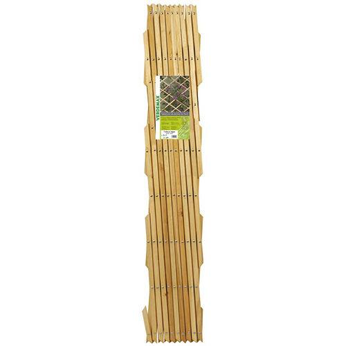 Verdemax Drvena ograda Špalir Natural, Sa klinovima, 2x1 m, Bež