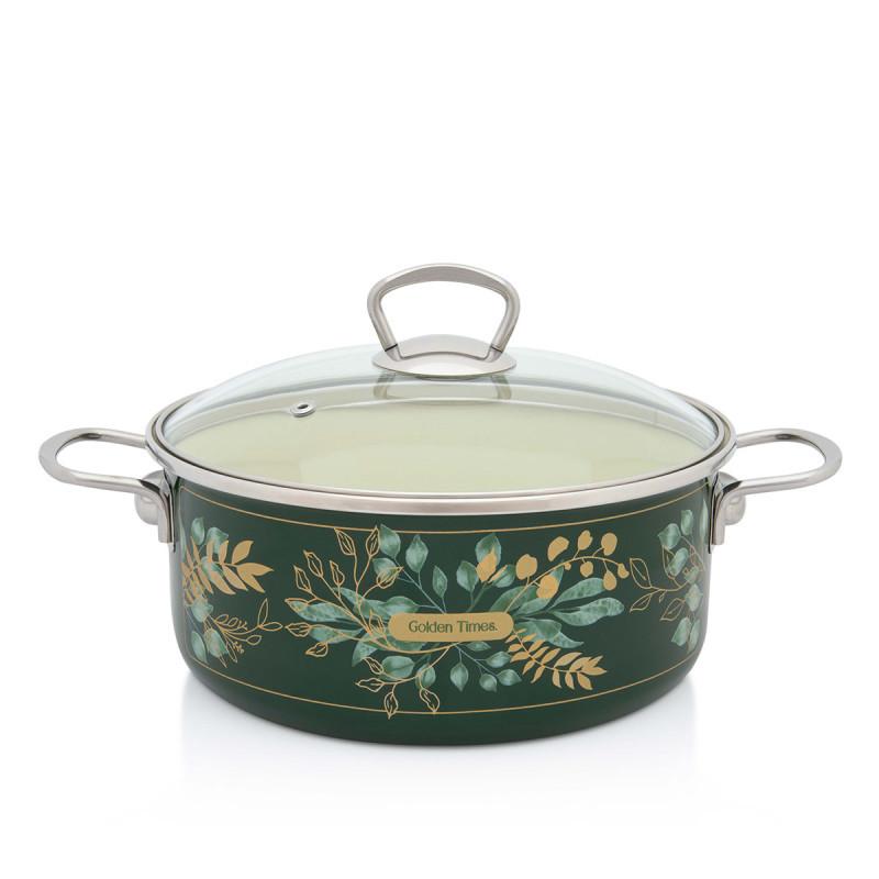 Metalac lonac sa poklopcem GOLDEN TIMES 24cm/4.75l
