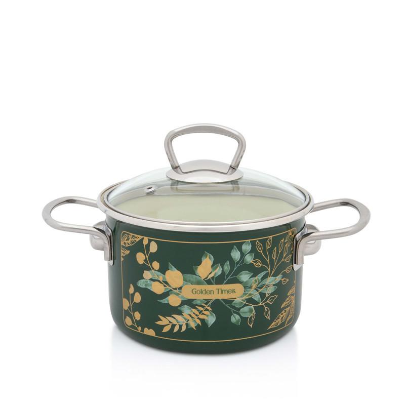 Metalac lonac sa poklopcem Golden Times 16cm/2l