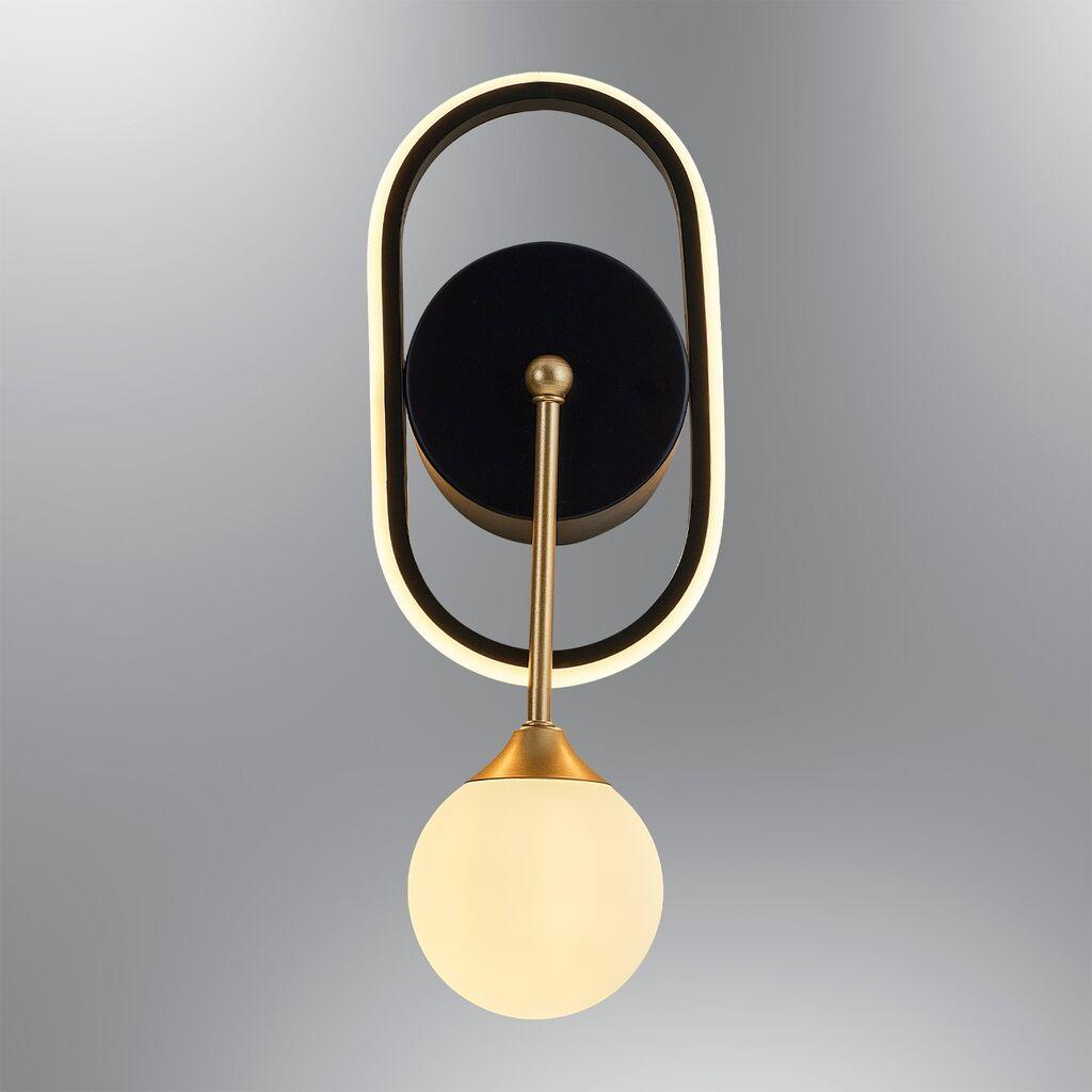 Opviq zidna lampa 3000K, crna