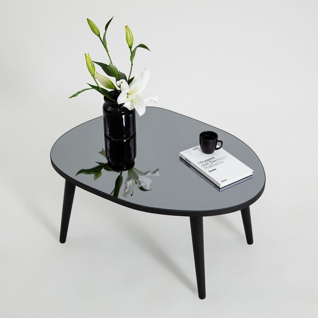 Hanah Home Klub sto Gusto 75x38x55cm Crno-Sivi