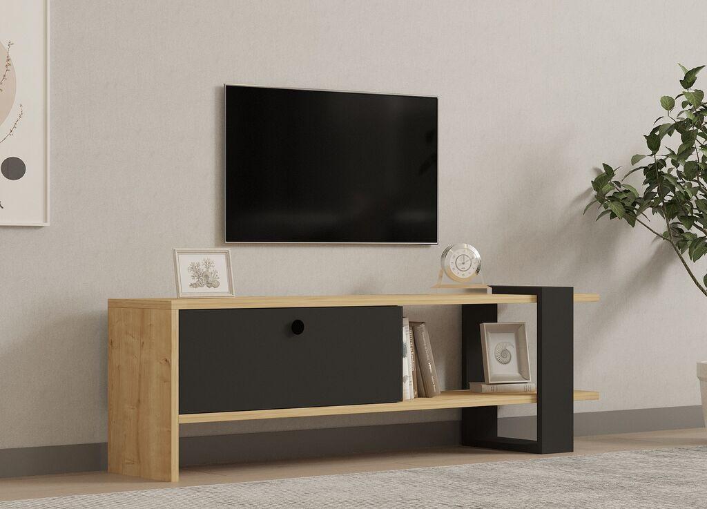 Hanah kućni TV komoda Yonca Antracit-Hrast