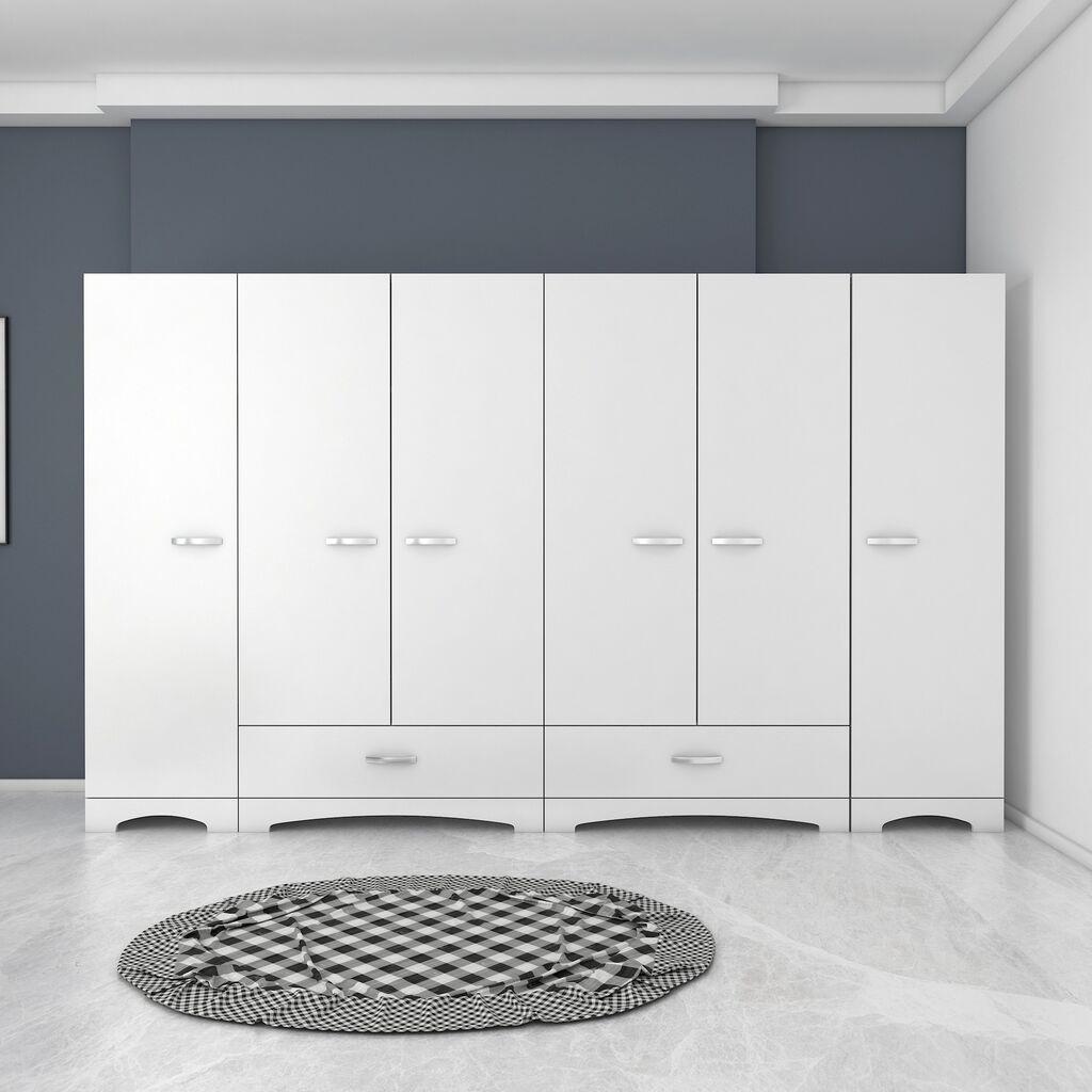 Hanah home Ormar 243x181x47,6cm Bijeli
