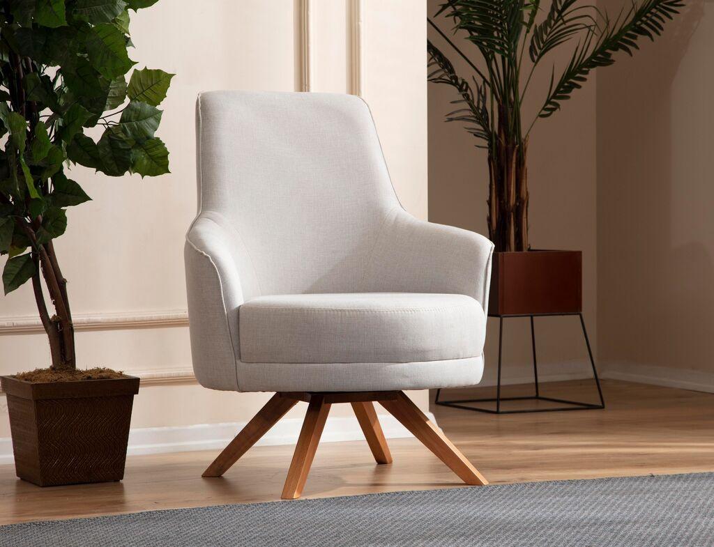 Fotelja Atelier del Sofa Capri 87x102x72cm Krem