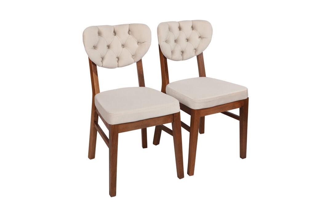 Hanah Home Set od 2 trpezarijske stolice, orah