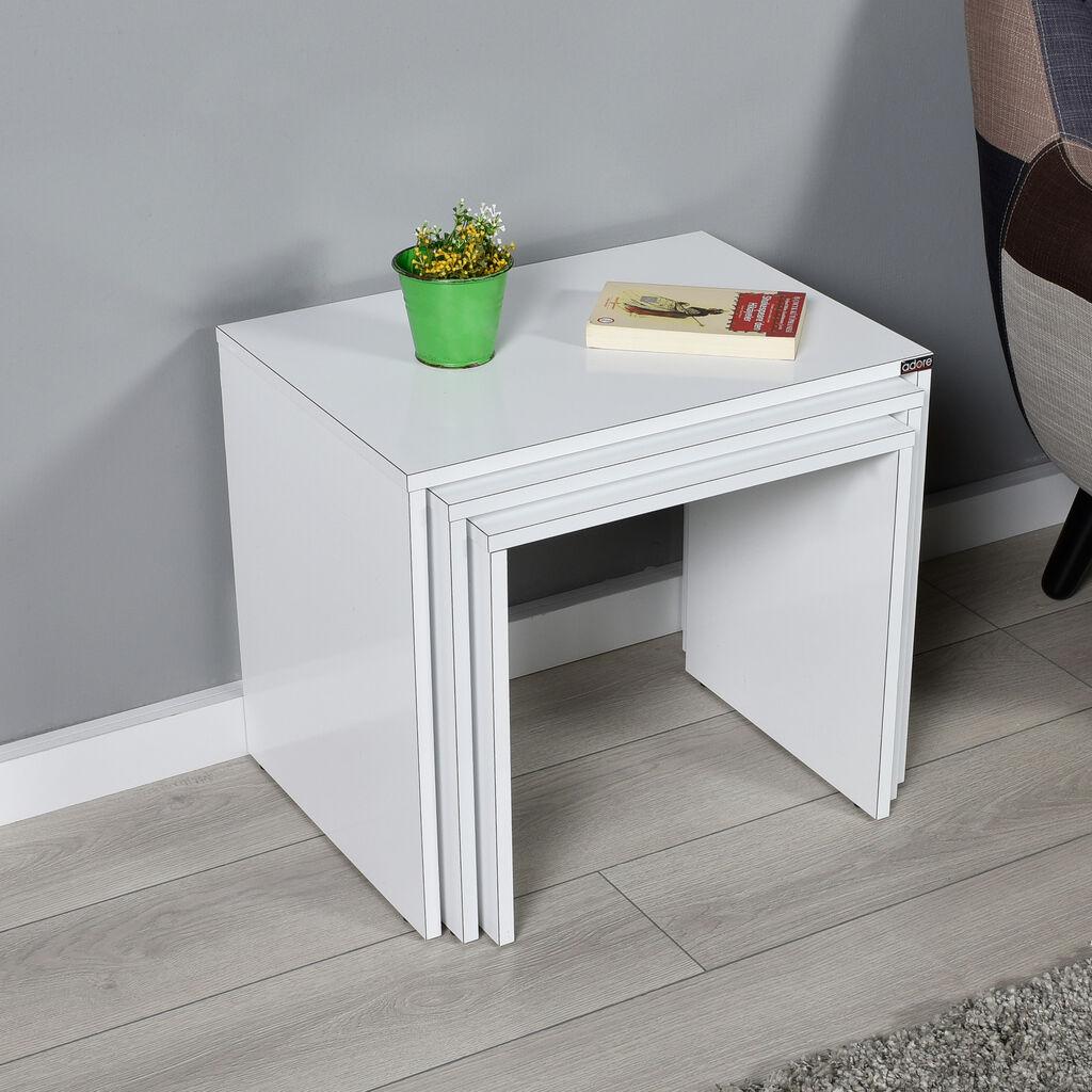 Hanah Home Klub sto 45x42x36cm Bijeli