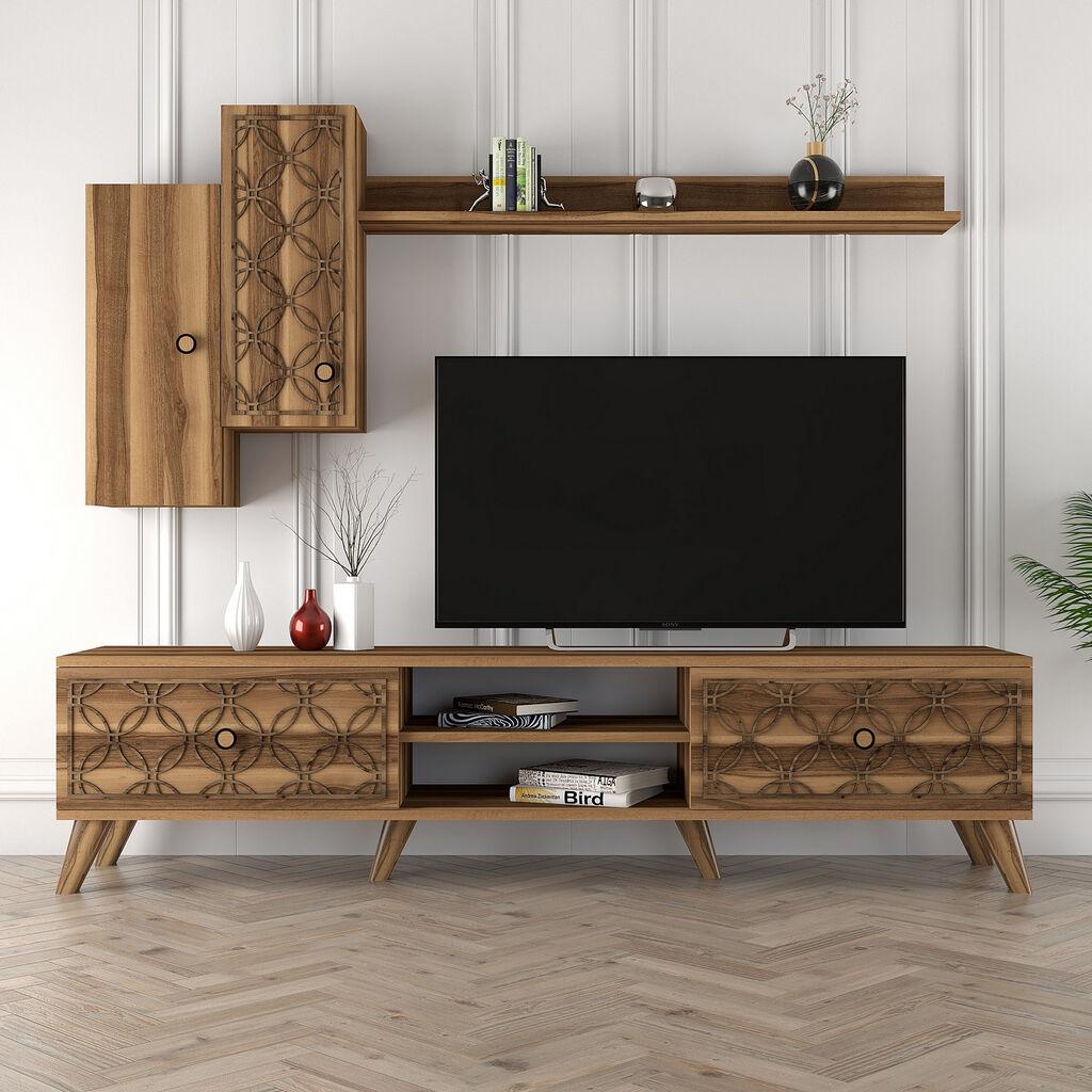 Hanah Home TV polica klase S, smeđa
