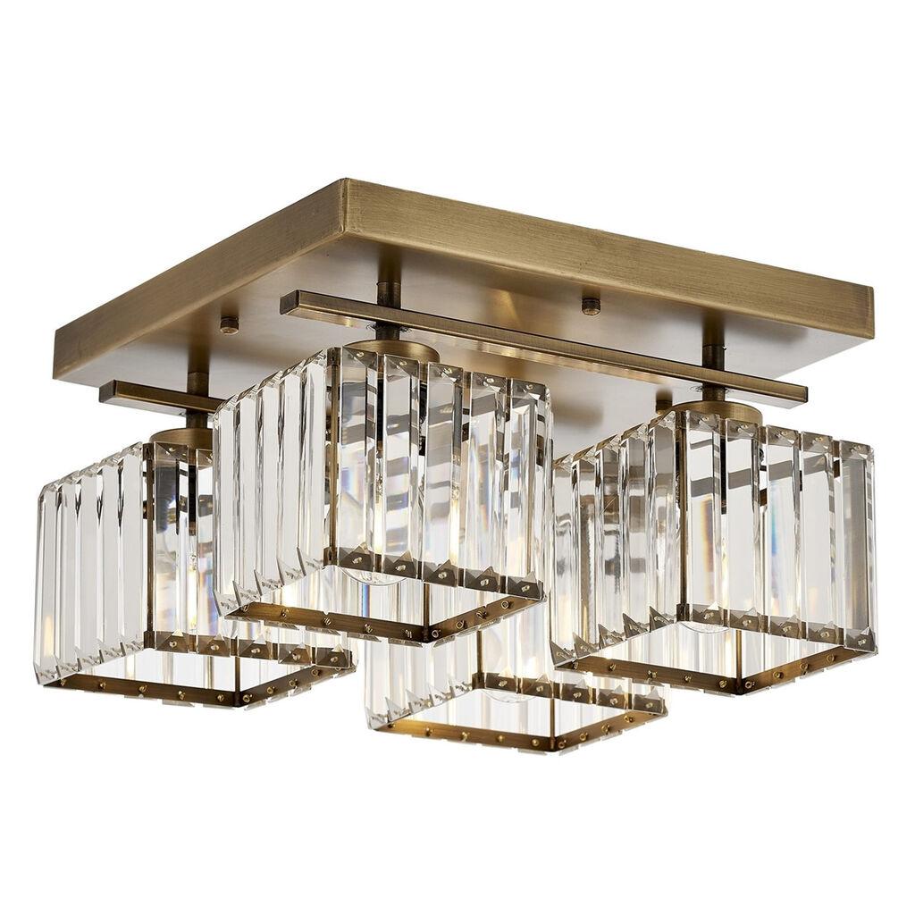 Opviq Luster Av 1795 4E, Metalni, Bronzana boja