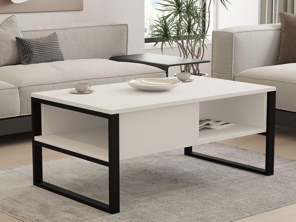 Hanah Home Klub sto Devon 100x60x44cm Bijeli