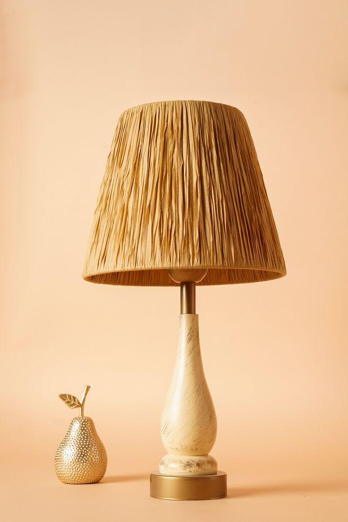 Opviq YL515 Stona lampa, smeđa-krem boja