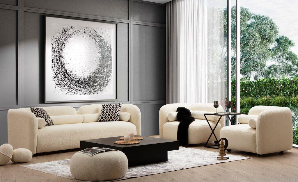 Atelier del Sofa Dvosjed Victoria Bouclette Krem