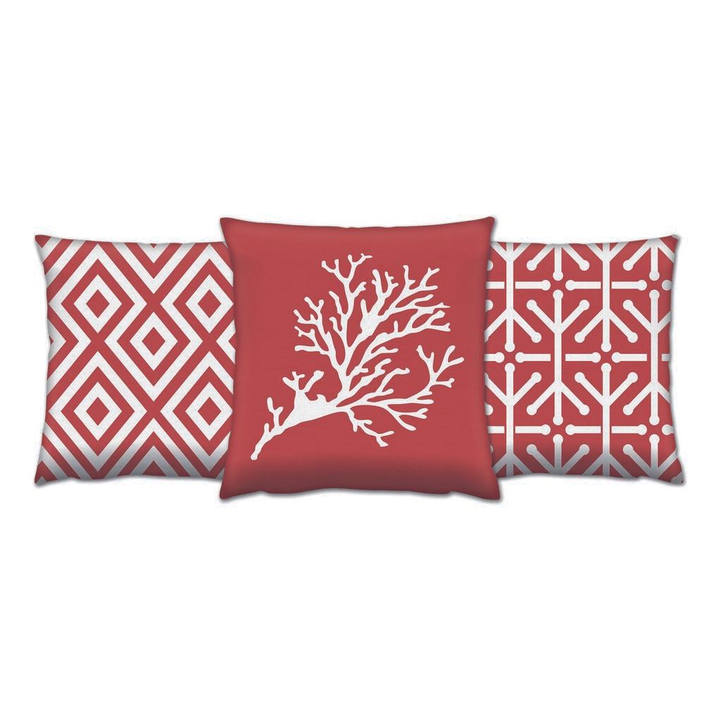 Aberto Design AC 4243 4111 4255 Set od 3 ukrasna jastuka, 43 x 43 cm, Šareni