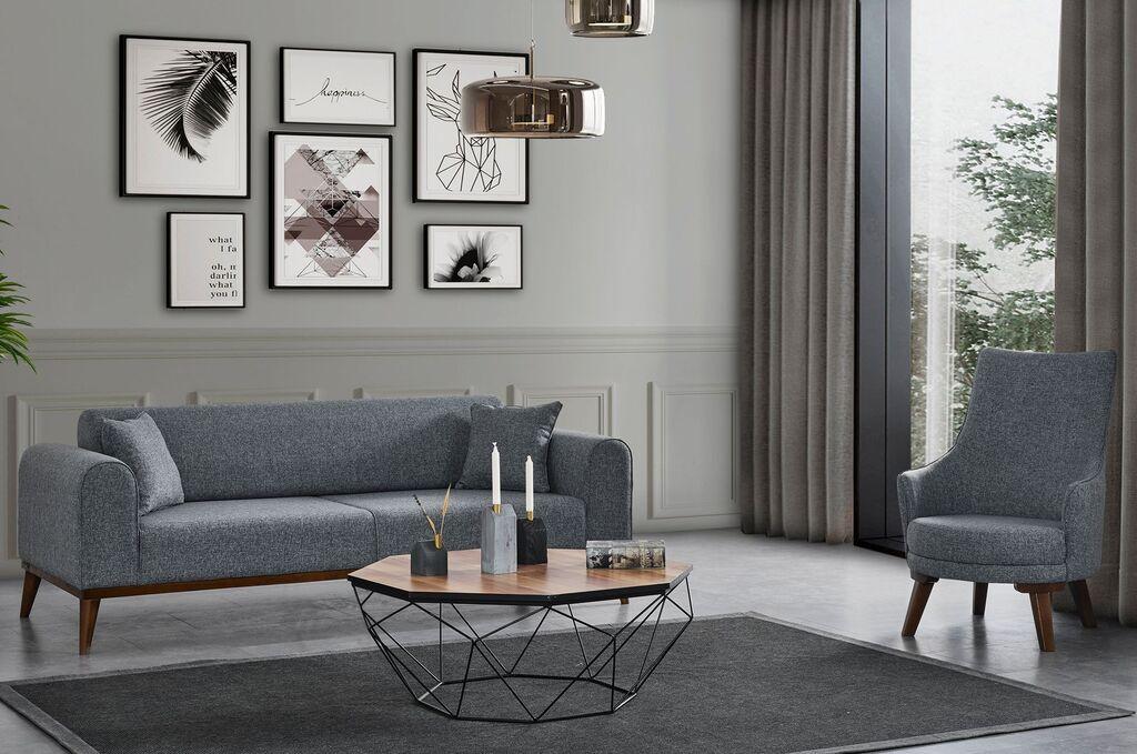 Atelier del Sofa Fotelja Cofi 87x102x72cm Svijetlo siva