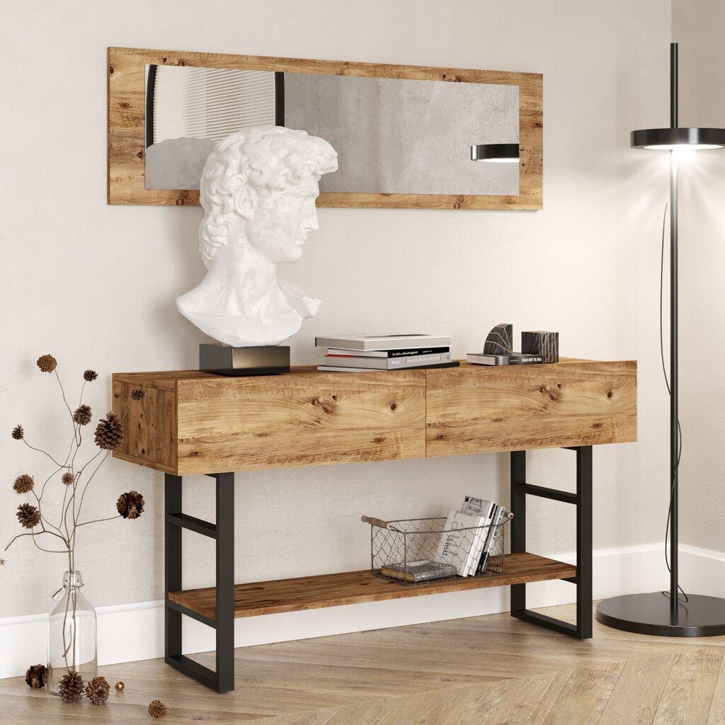 Hanah Home Komoda s ladicama 139x75,7x43cm Bež