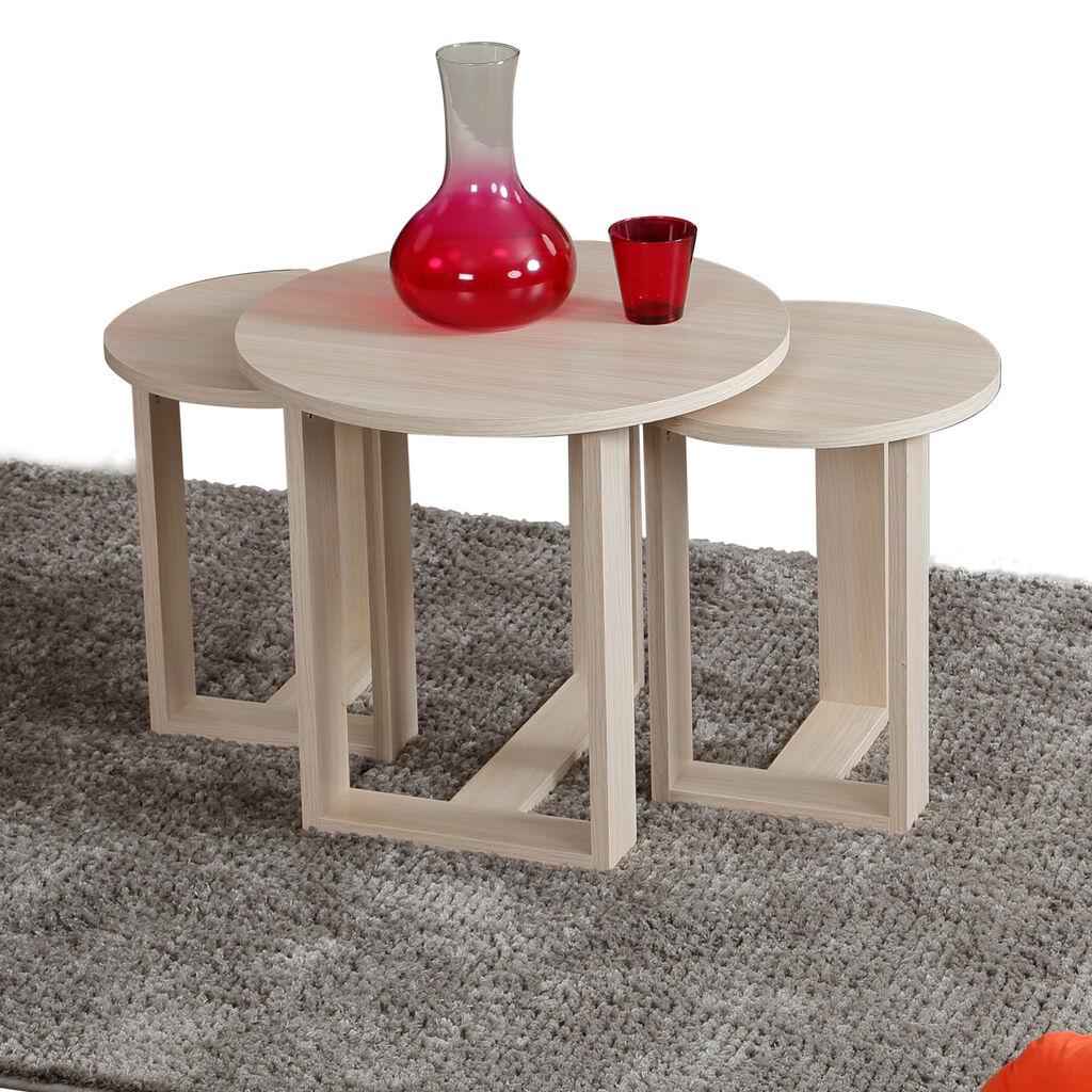 Hanah Home Set klub stolova, 3 komada Mira Hrast