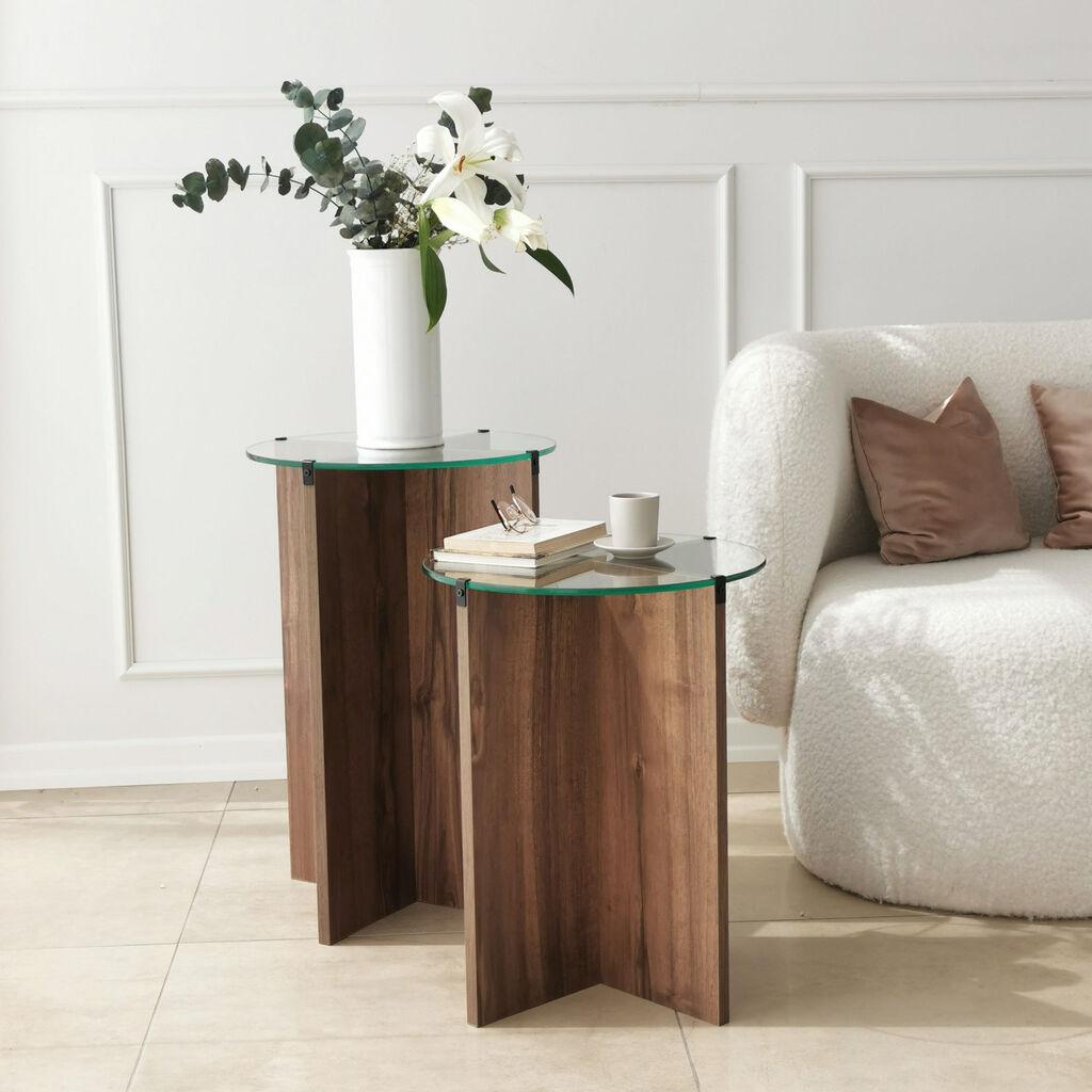 Hanah Home Set klub stolova, 2 komada Lily 40cm Orah