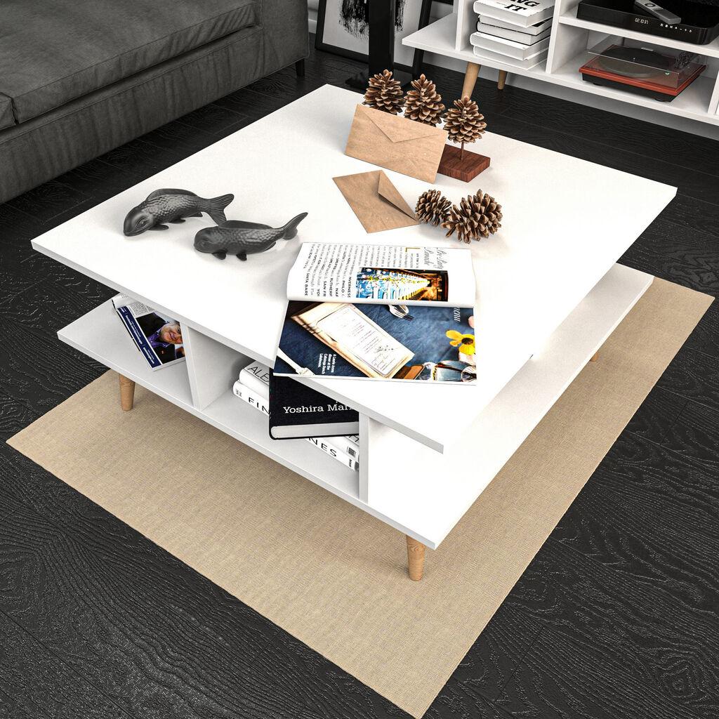 Hanah Home Klub sto Akya Coffee Table 89x44x89cm Bijeli
