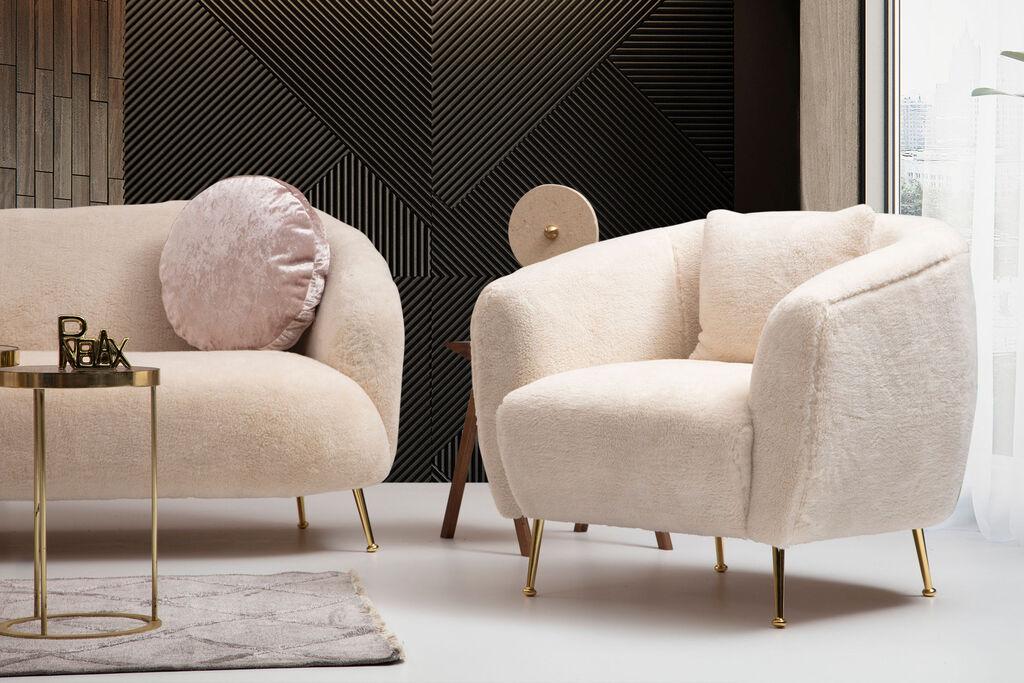 Atelier del Sofa Fotelja Istiridye 85x80x85cm Bež