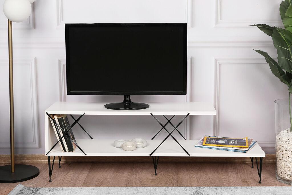 Hanah home TV Komoda Street Bijela