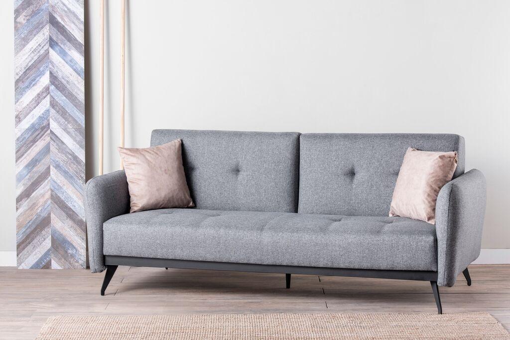 Atelier del Sofa, trosjed na razvlačenje, Ron 190x125cm, siva