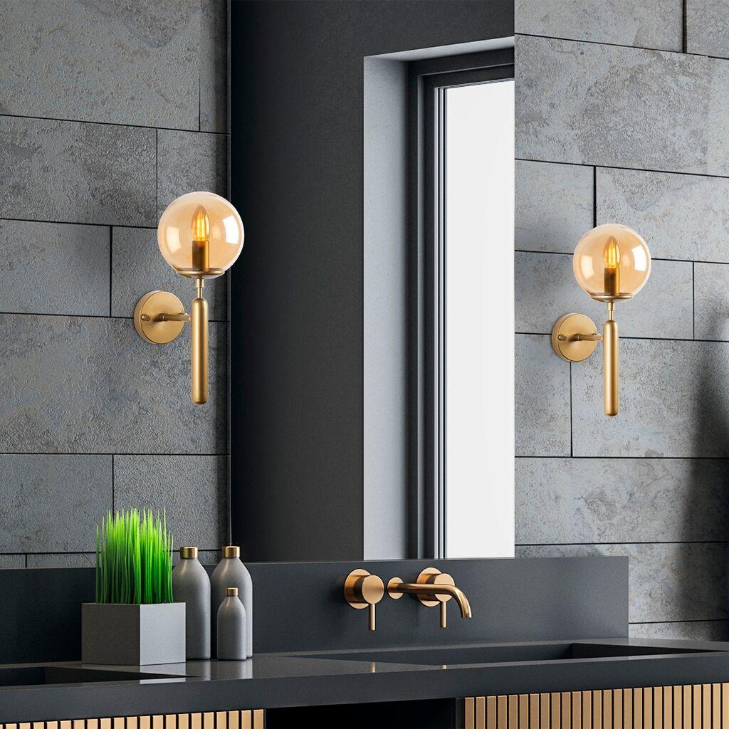 Opviq Zidna lampa E14 Grlo, Zlatna