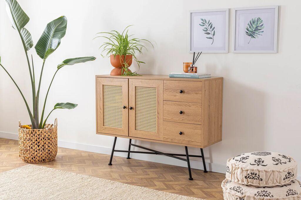 Hanah Home Komoda s ladicama Nala 120 120x90x40cm Bež