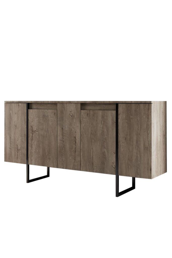 Hanah Home Luxe Komoda, Braon-Crna